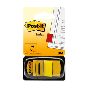 Post-it Indexmarkører 25,4x43,2 gul