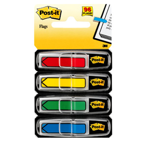 Post-it Indexmarkører 11,9x43,1 "pil" ass. farger (4)