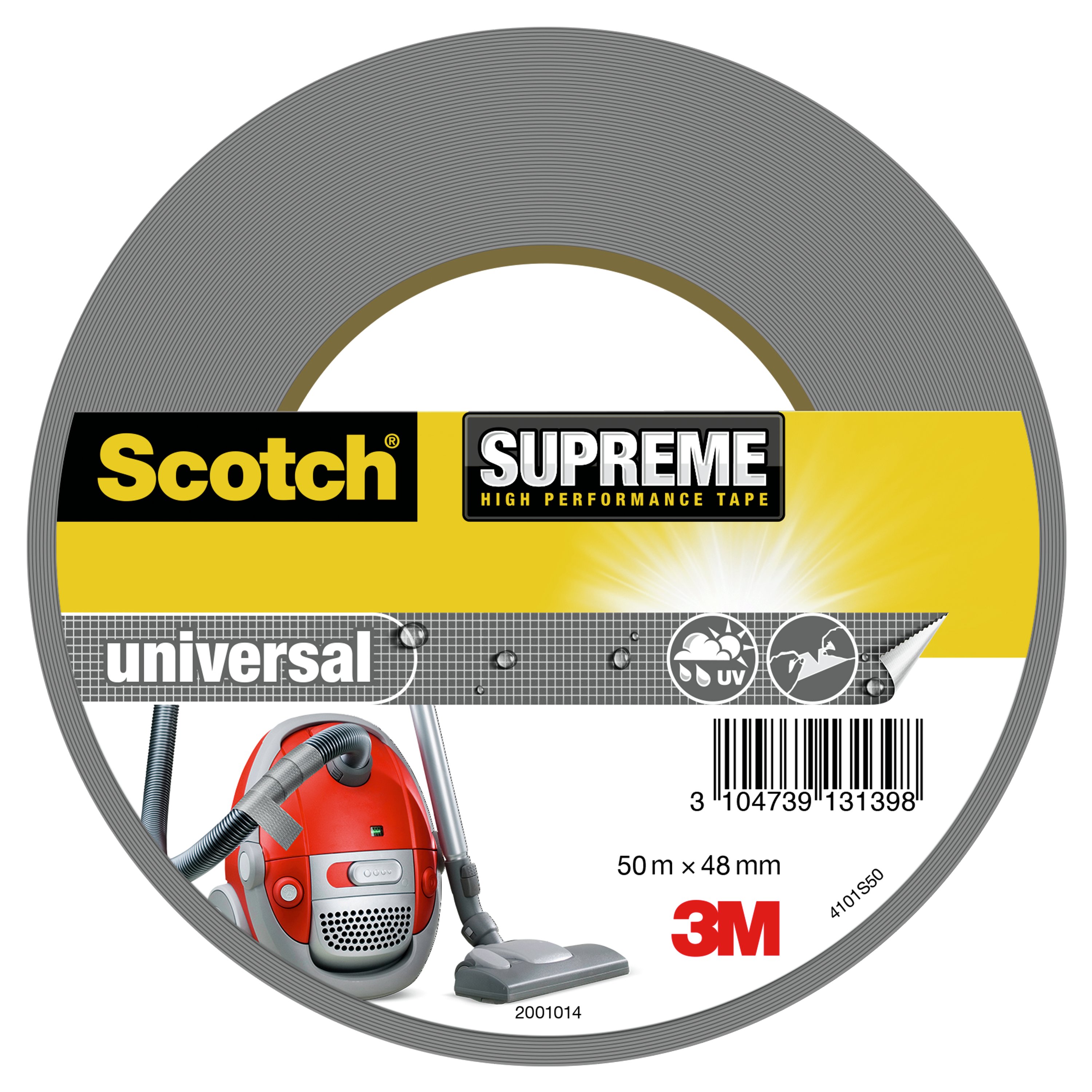 Scotch Supreme™ Vevteip 48mm x 50m sølv