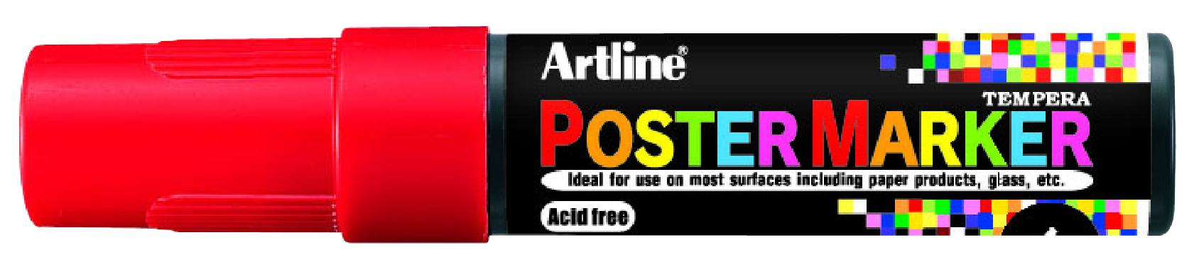 Artline EPP-6 PosterMarker 6mm merkepenn Rød