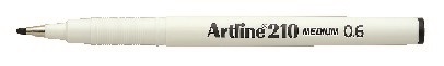 Artline Fineliner 210 broad 0.6 Sort