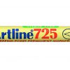 Artline 725 Merkepenn Superfine 0.4mm sort