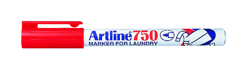 Artline Laundry 750 Tekstilmerkepenn Rød