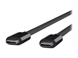 Belkin Thunderbolt 3 USB-C til USB-C Kabel 100W, Sort (0,8m)
