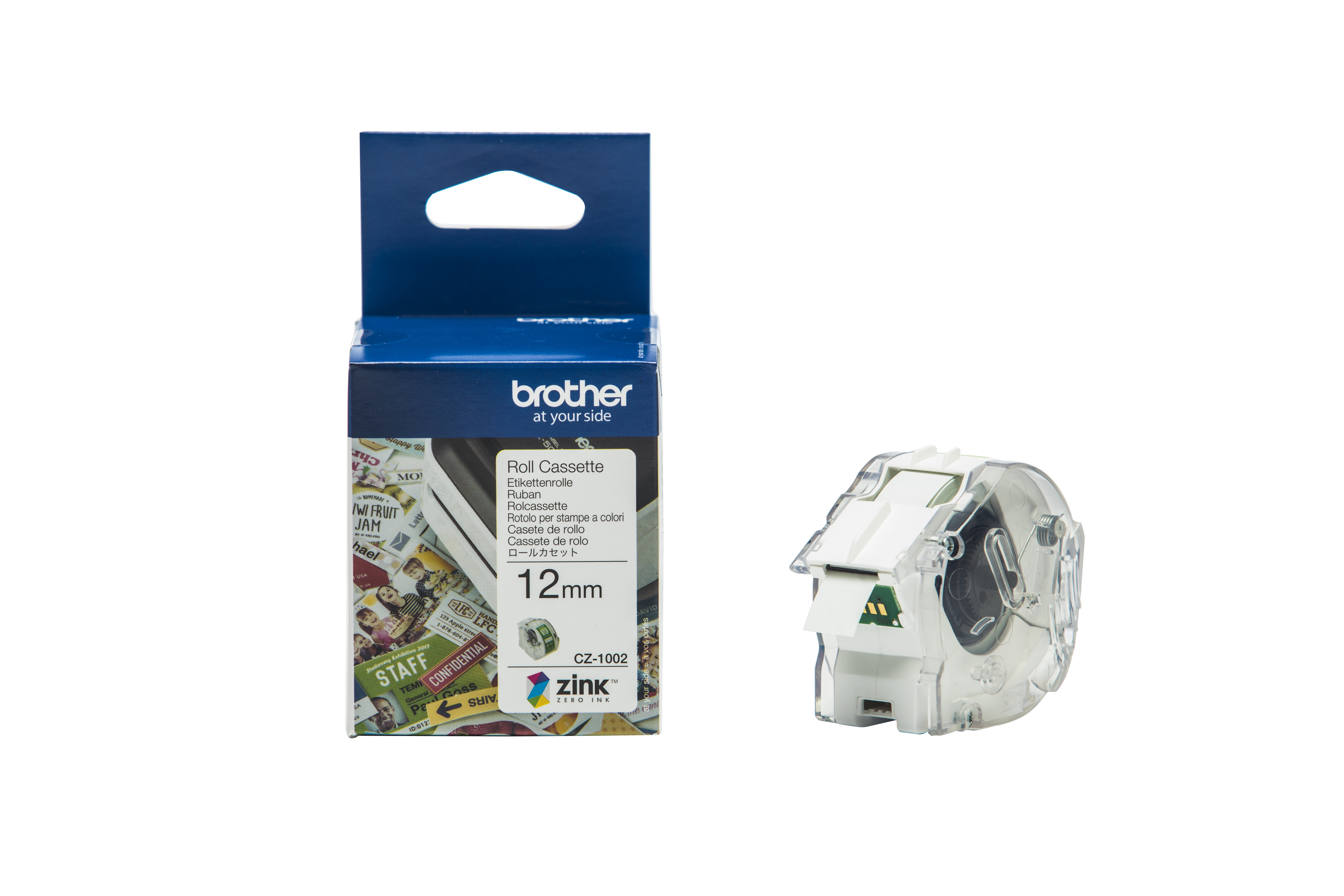 Brother CZ-1002 tape white 12mm x 5m