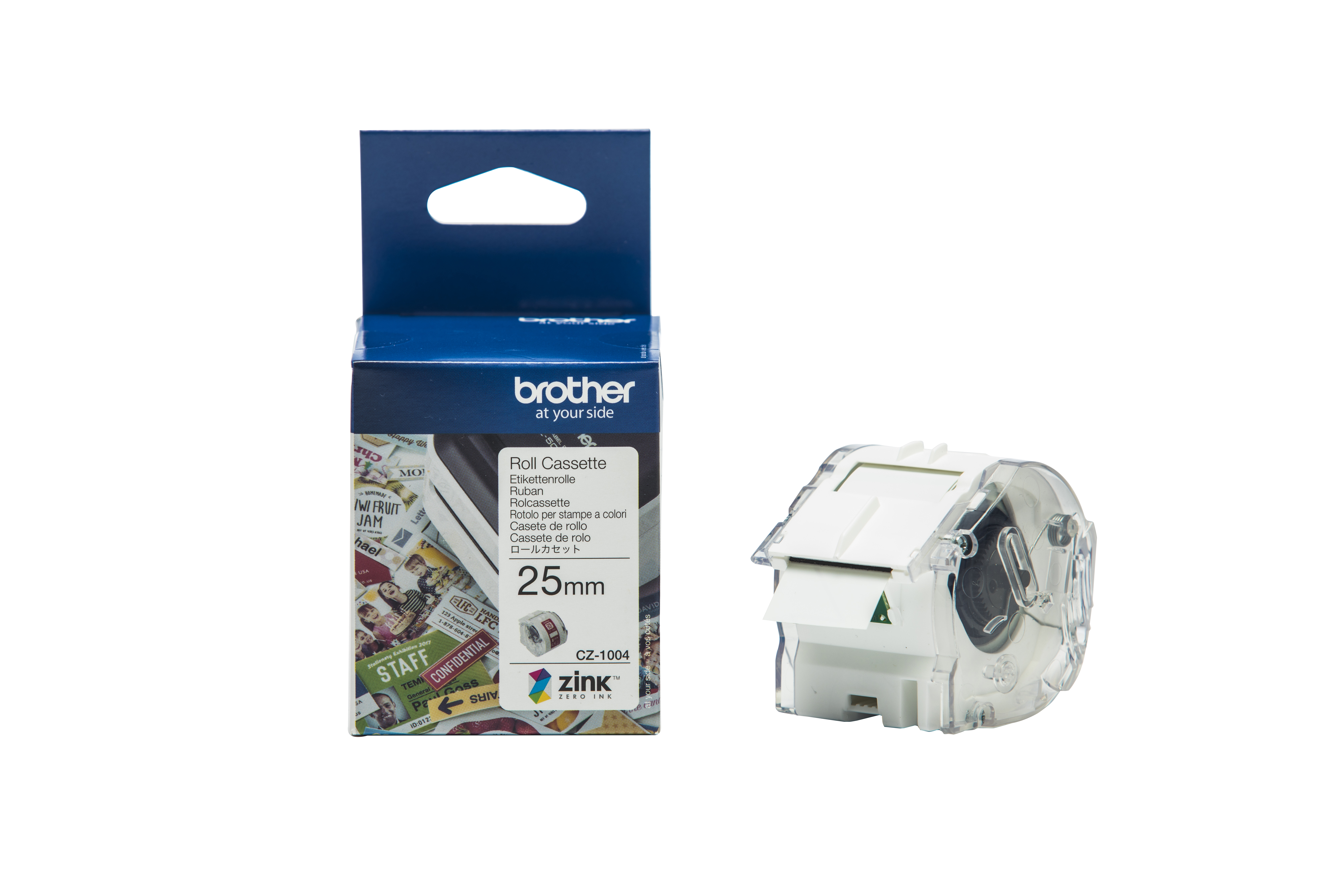 Brother CZ-1004 tape white 25mm x 5m