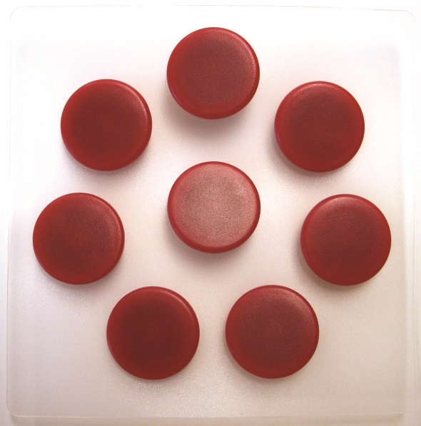 Büngers magneter 20mm rød (8)