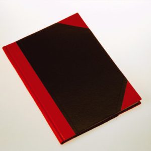 Büngers Notatbok "Kina" sort/rød A7