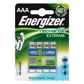 Energizer Rech Extreme AAA 800 mAh (4-pack)