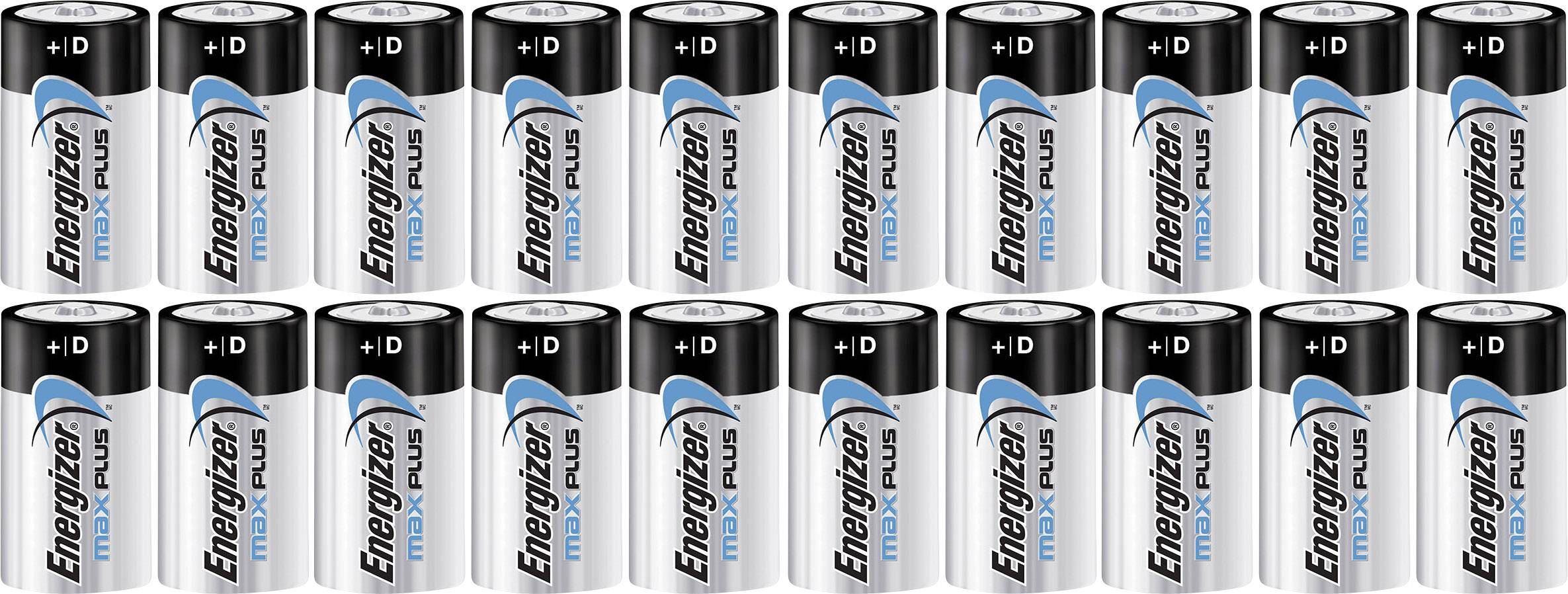 Energizer Batterier Max Plus D/E95 (20-pk)