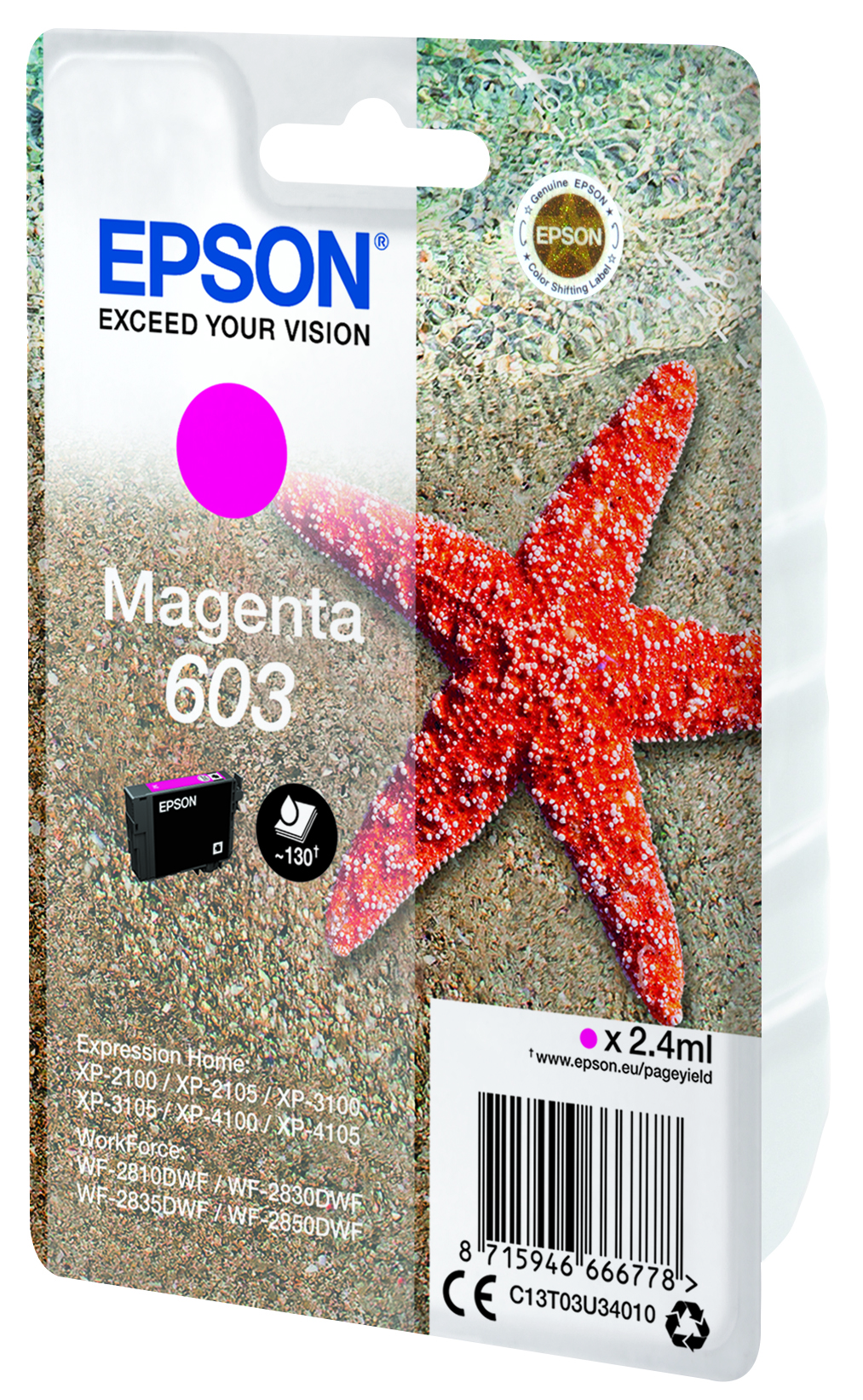 T03U Magenta 603 Ink Cartridge
