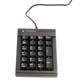 BakkerElkhuizen Goldtouch Numerisk kompakt tastatur sort