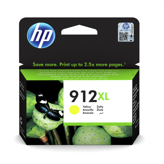 HP 912XL High Yield Yellow Ink Cartridge blistered