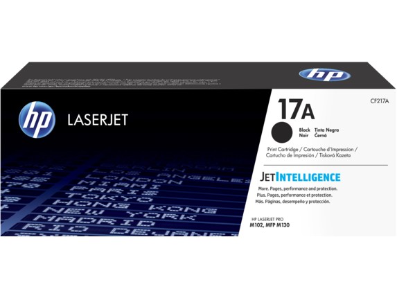 LaserJet 17A black toner cartridge