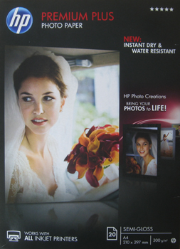 HP Fotopapir A4 Premium Plus Semi-gloss 300g (20)