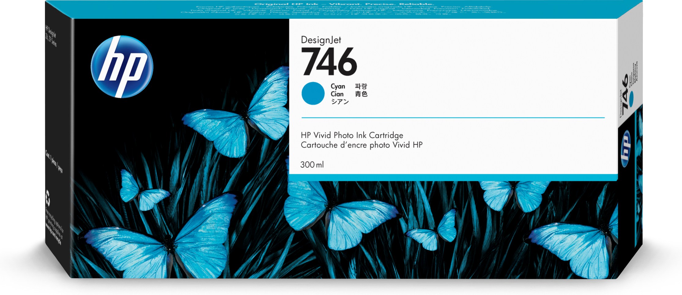 HP No746 300 ml. Cyan DesignJet Ink Cartridge
