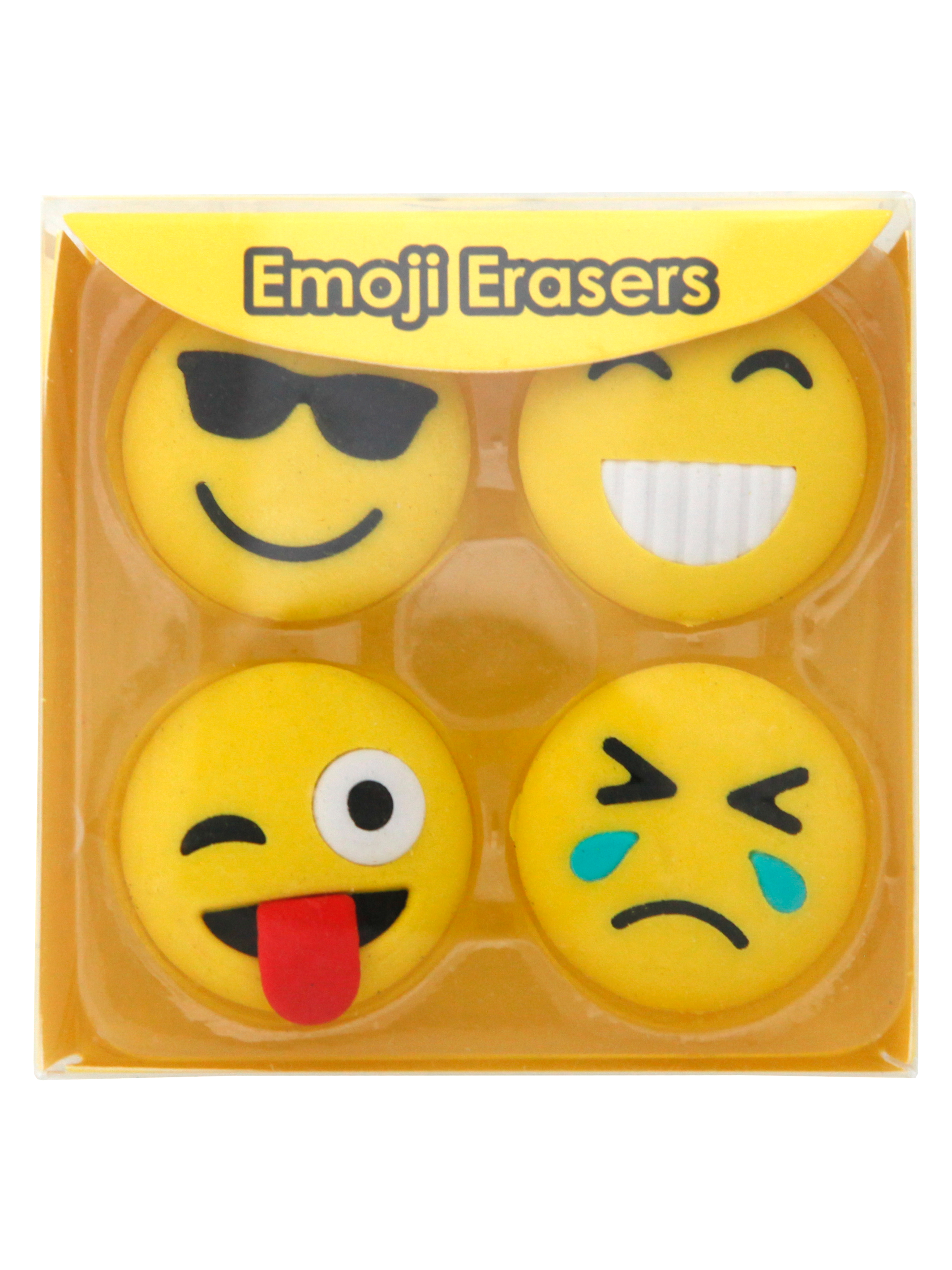Viskelær Emojis 4/sett