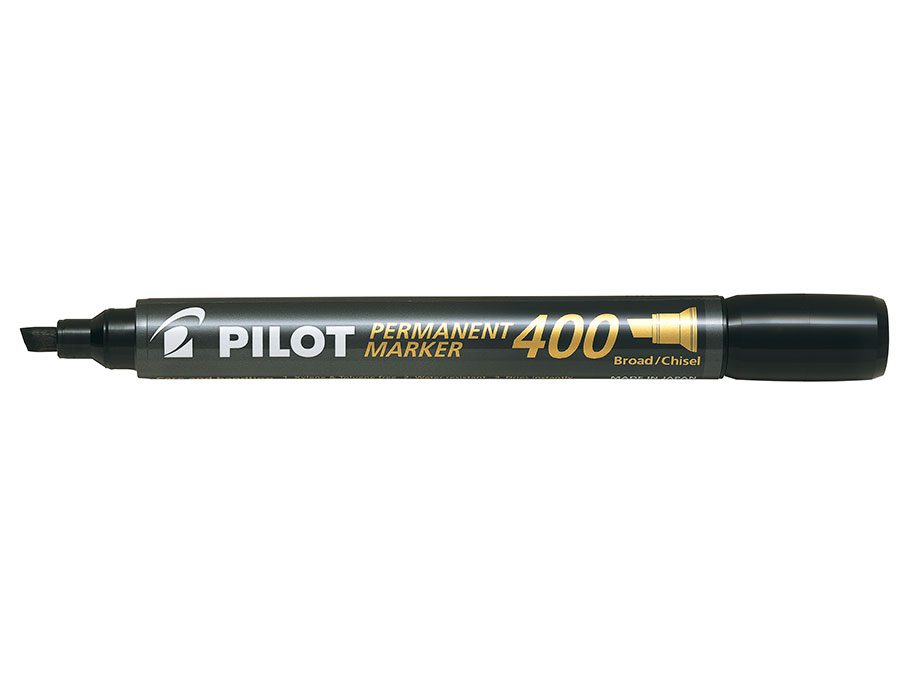Pilot Permanent merkepenn 400 skrå spiss sort