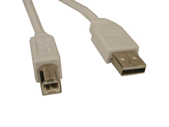 Sanderg USB 2.0 A-B Kabel Hvit (2m)