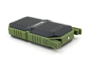 PowerBank Waterproof 6000 mAh, Black/Green