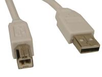 USB 2.0 A-B m Cable, White (1,8m)