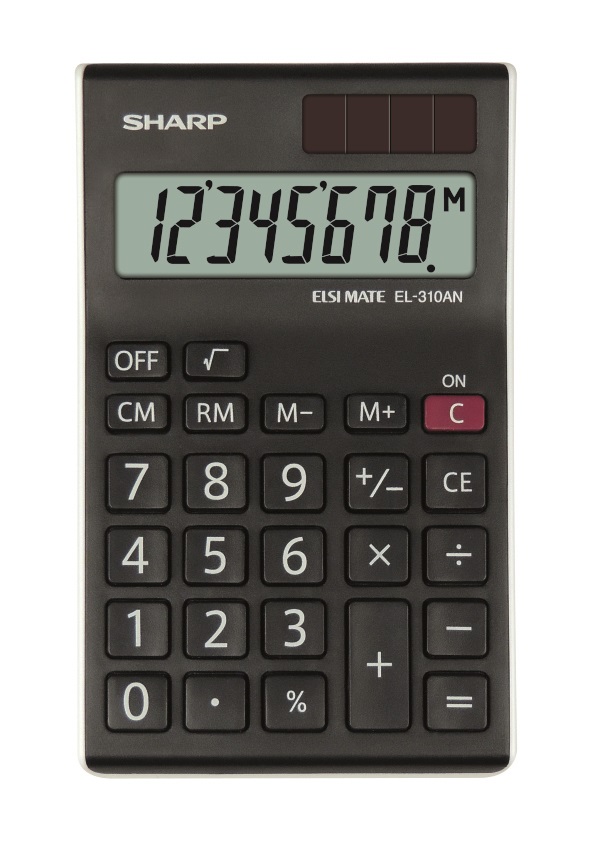 SHARP Skrivebordskalkulator EL-310ANWH