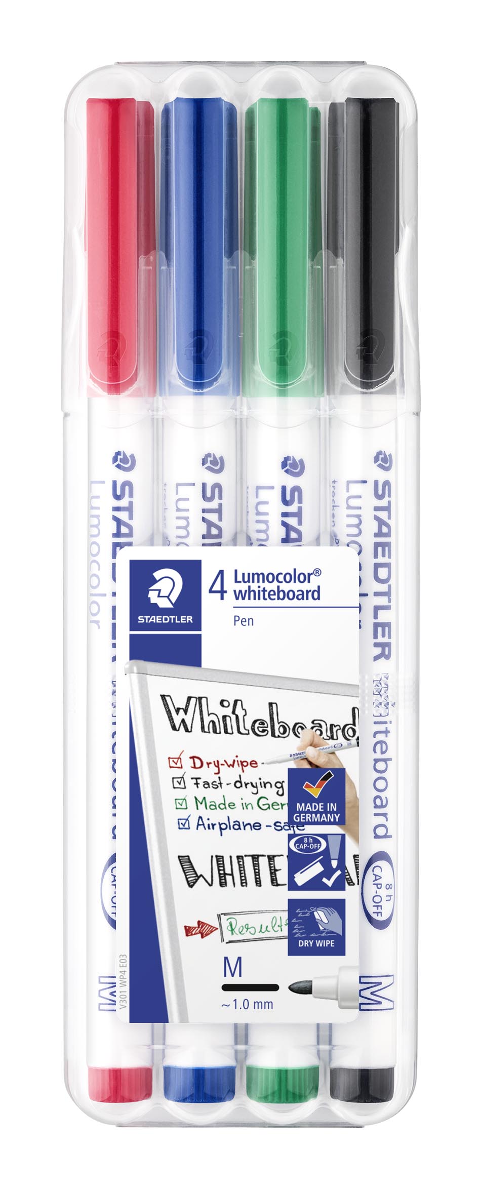STAEDTLER Whiteboard merkepenn Lumocolor rund 1mm assortert