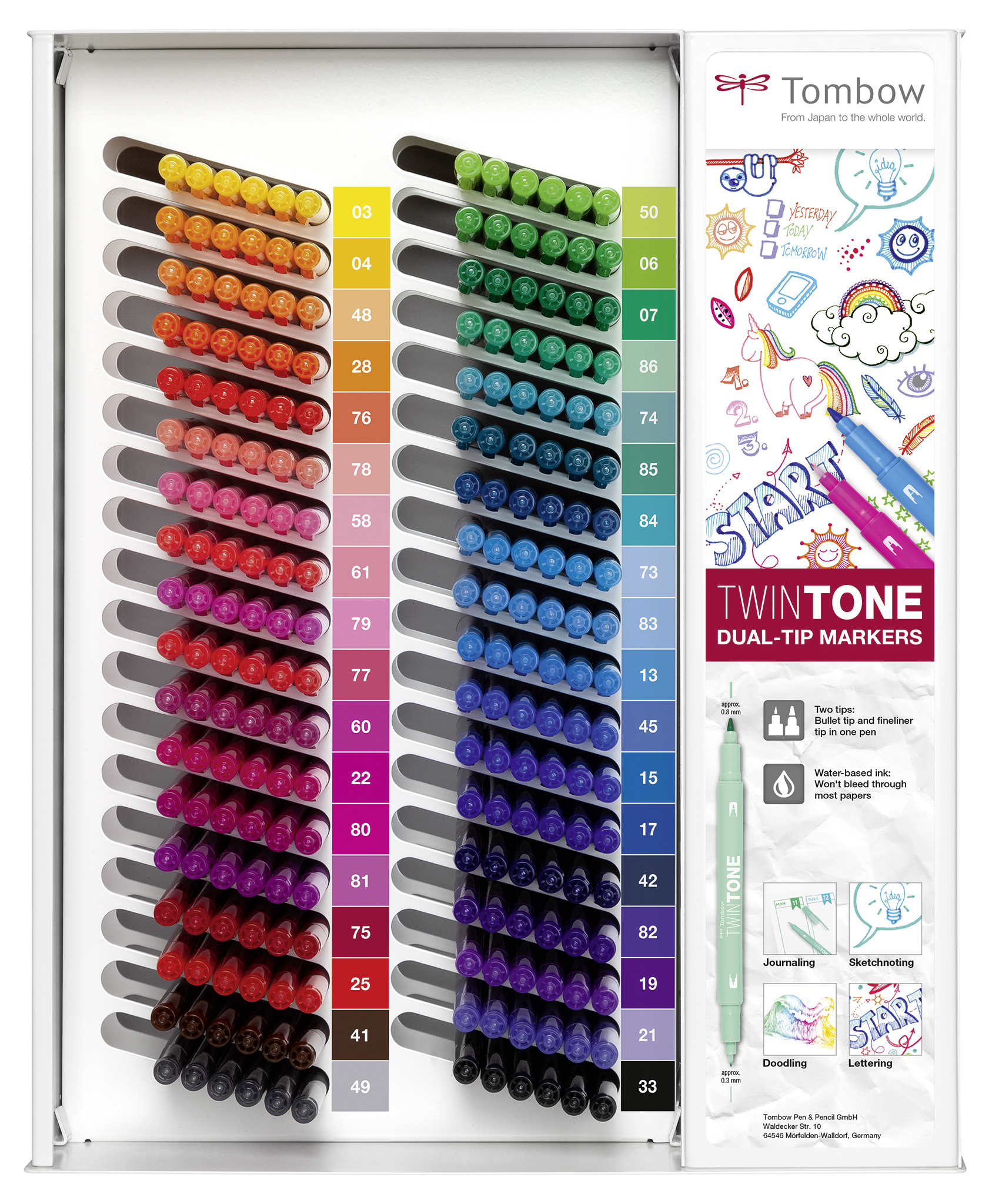 Marker Tombow TwinTone content for display (216)