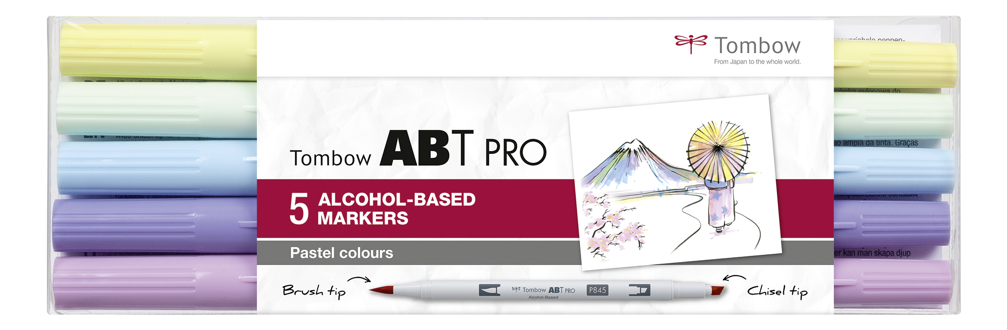 Marker alcohol ABT PRO Dual Brush 5P-2 Pastel (5)