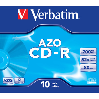 Verbatim CD-R AZO, 52X, Crystal (10)