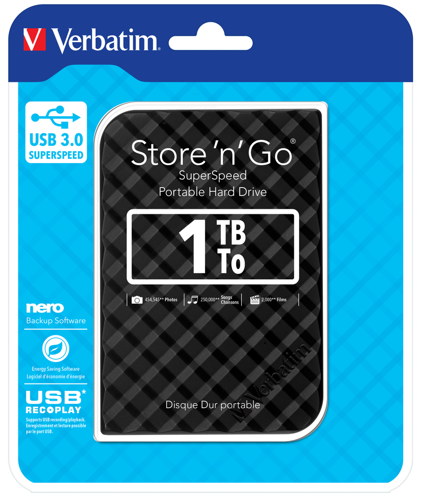 1TB Hard Drive 2,5'' Store 'N' Go USB 3.0, Black (Gen.2)