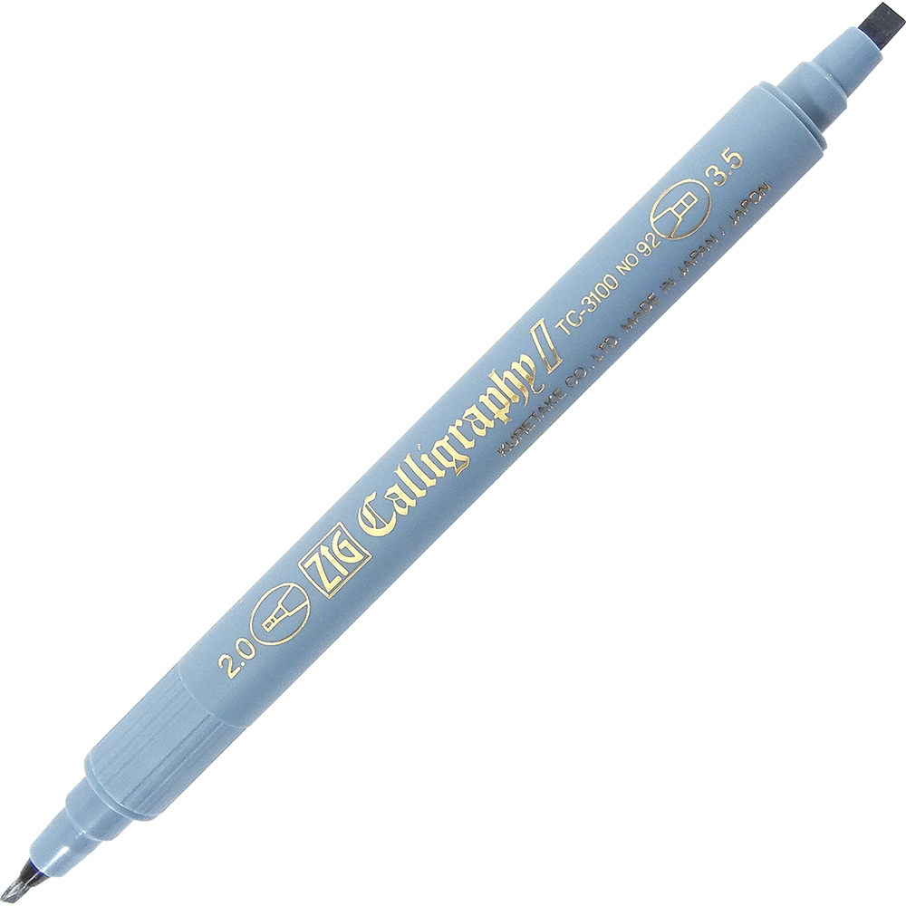 ZIG Kalligrafipenn II TC-3100 Blå-grå