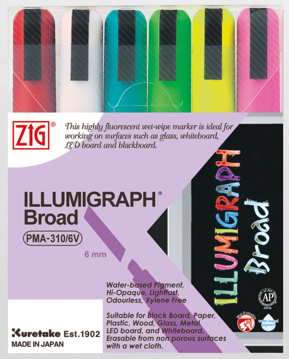 ZIG Illumigraph PMA-510 B 6mm 6/Etui