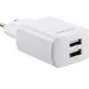 PNY Dual Wall Charger, White