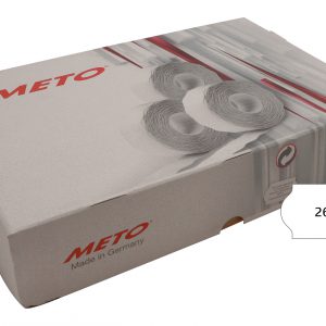 Meto etikett perm 26x12 hvit (36rl/1500)